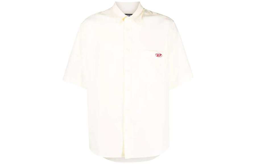 DIESEL DIESEL Shirts Men's White Lapel Moderate Other