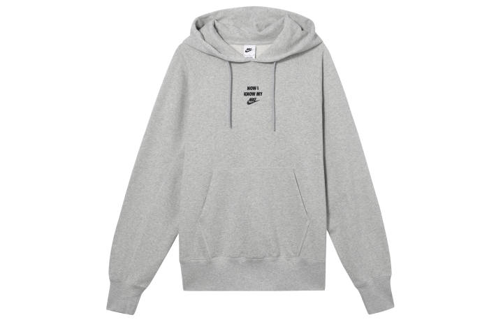 Nike Nike Sweatshirts Unisex Gray Hooded Moderate Regular