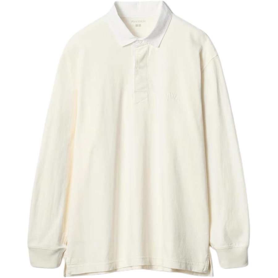 UNIQLO X JW Anderson Polo Shirts Unisex White Polo Collar Moderate Other