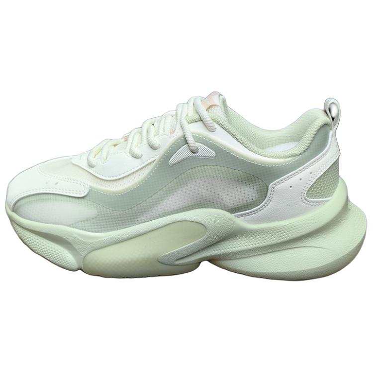 Erke Slip Resistant Abrasion Resistant Low top Casual Shoes Unisex Green White