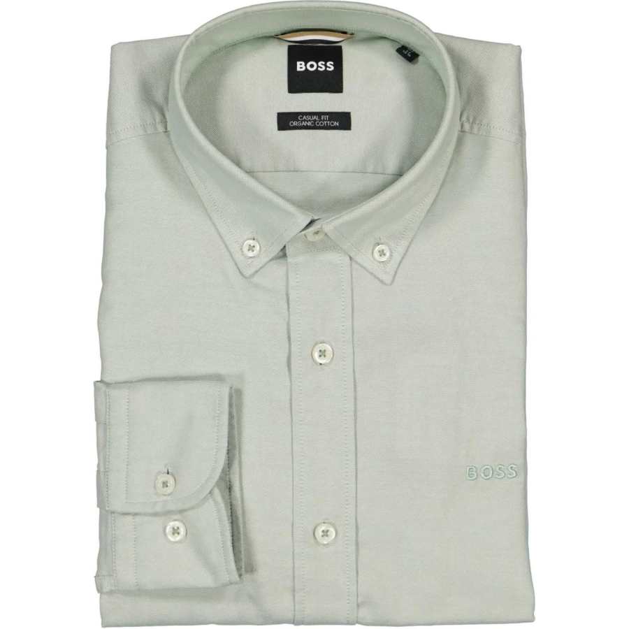 HUGO BOSS Logo-embroidered Cotton Shirt