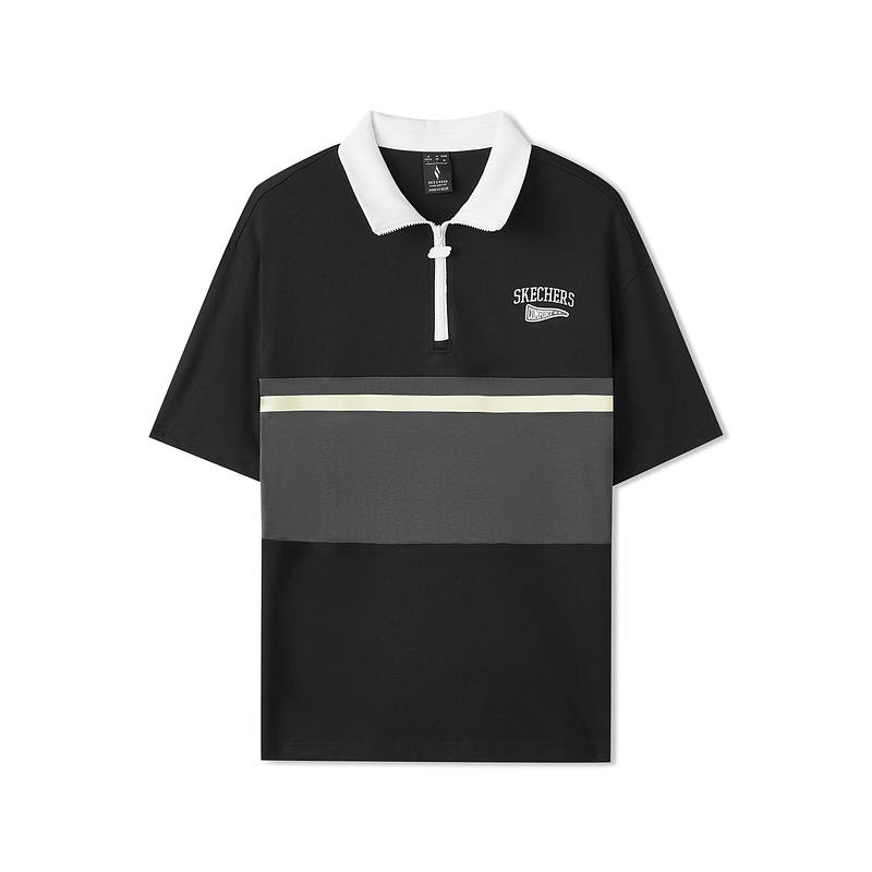 Skechers SS25 Polo Shirt Unisex Carbon Black/0018