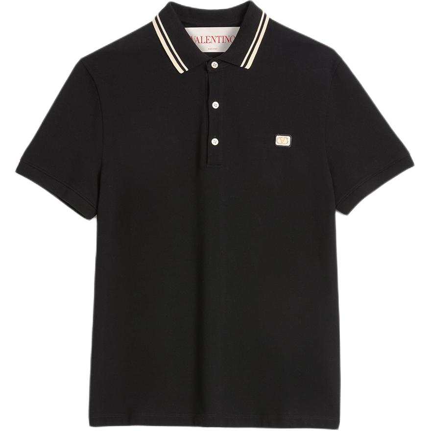 Valentino Logo Embroidered Straight Hem Polo Shirt