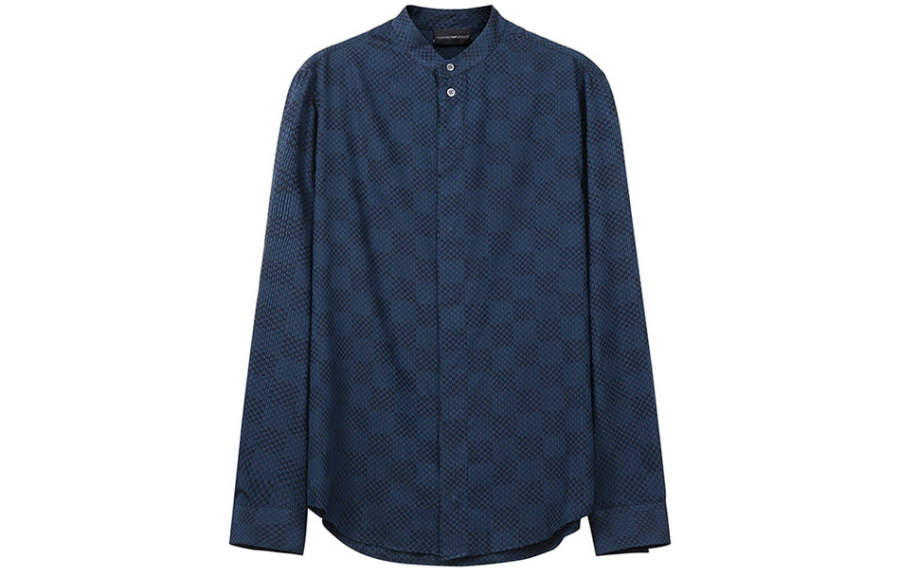 EMPORIO ARMANI FW22 Shirt Men's Blue