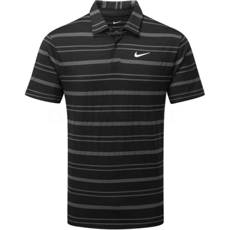 Nike Nike Polo Shirts Men's Black Polo Collar Moderate Straight Fit