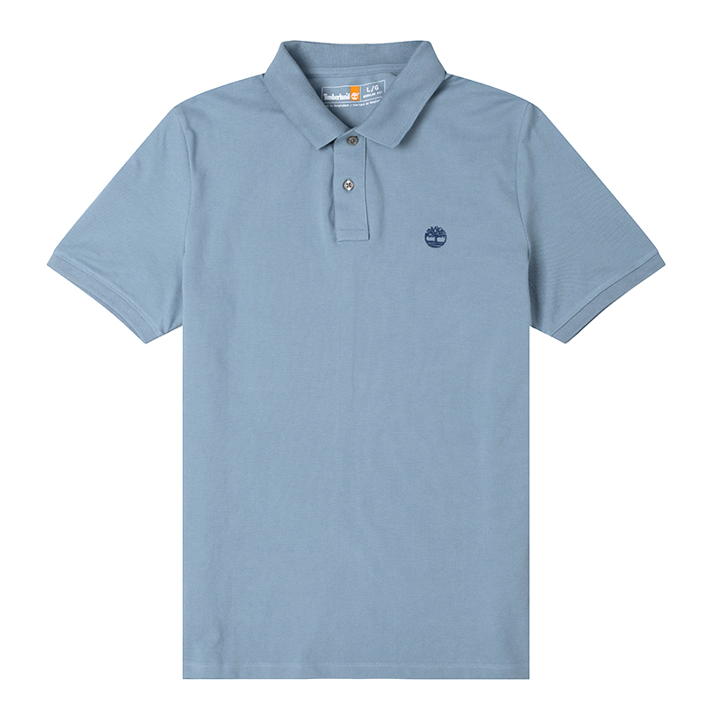 Timberland SS25 Polo Shirt Men's Sky Blue