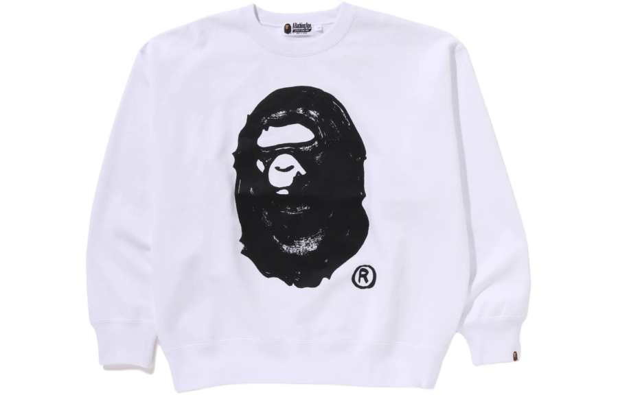 A BATHING APE Bape X Joshua Vides Ape Head Crewneck