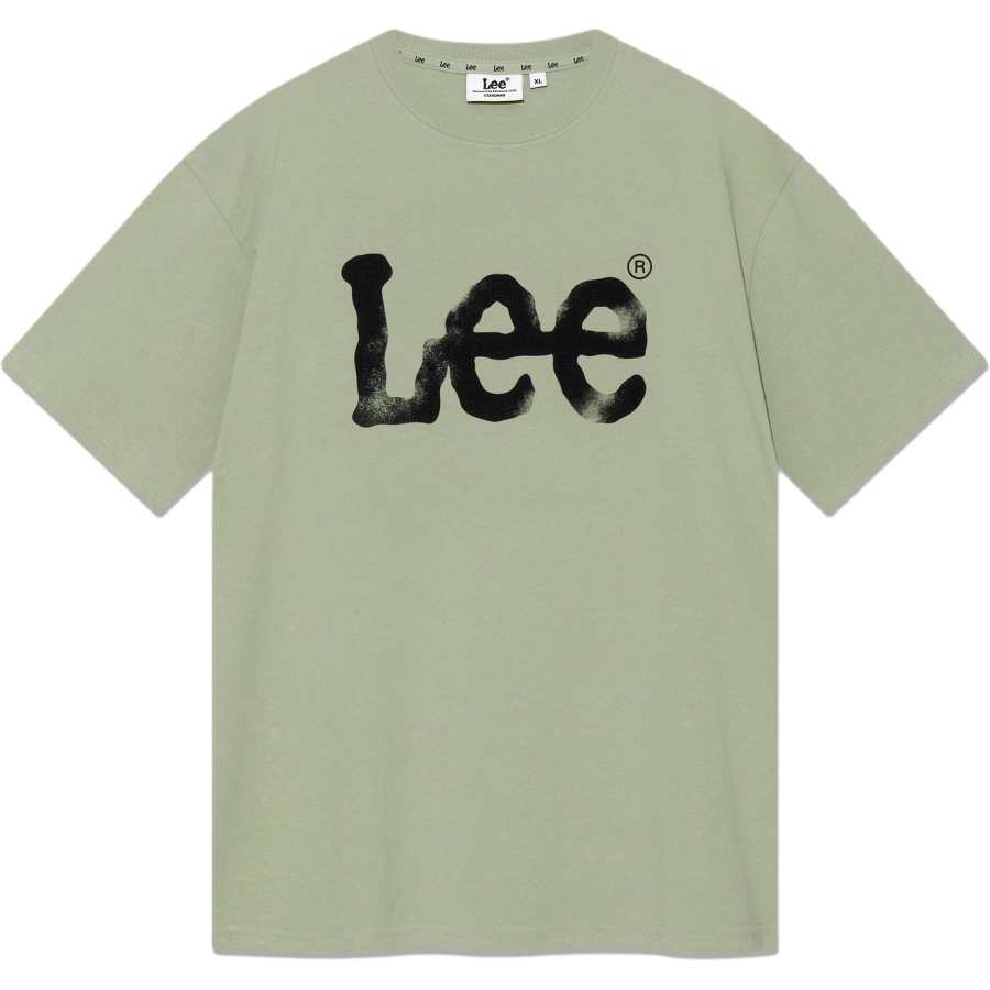 Lee T Shirts Men's Khaki Green Crew Neck