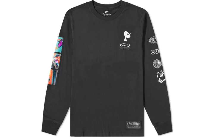 Nike Nike Sweatshirts Men's Black Crew Neck Thin Regular