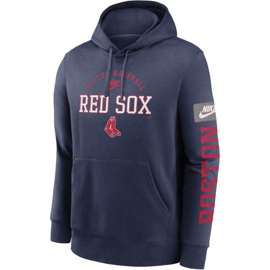 Nike Nike X MLB Boston Red Sox Cooperstown Splitter Club Sweatshirt Men's Marine Blue