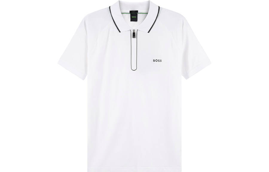 Hugo Boss zip-collar polo shirt