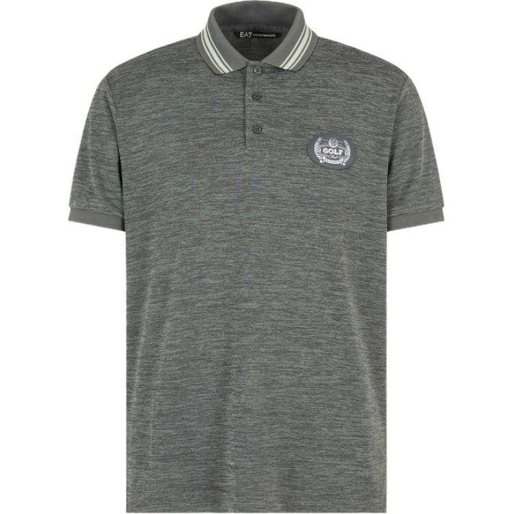 EMPORIO ARMANI EA7 SS25 Polo Shirt Men's Gray