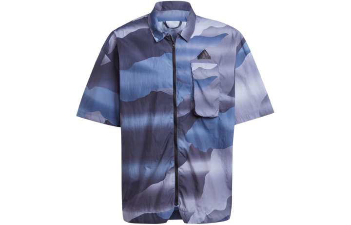 Adidas Adidas Shirt Men's Oil Ink Blue