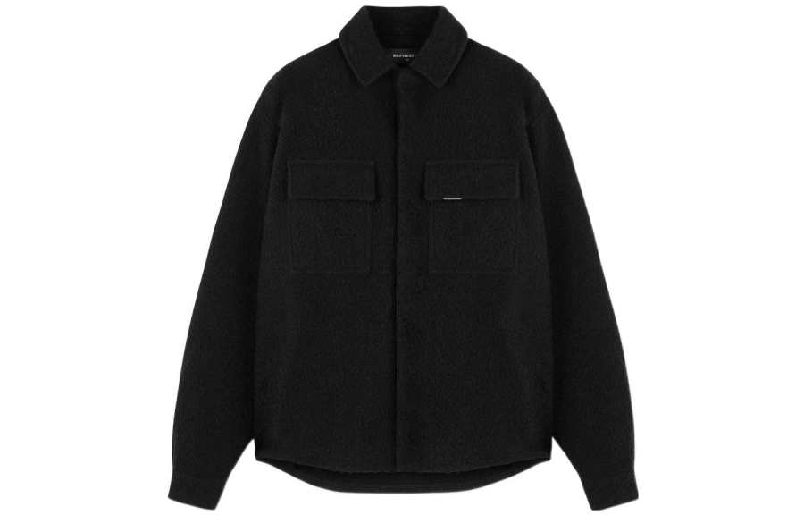 REPRESENT REPRESENT Shirts Men's Black Lapel Moderate Shirt