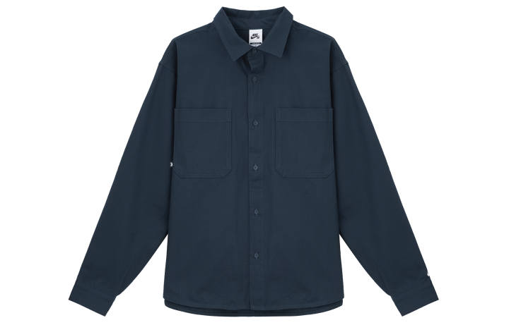 Nike Nike SB Shirts Men's Navy Blue Lapel Moderate