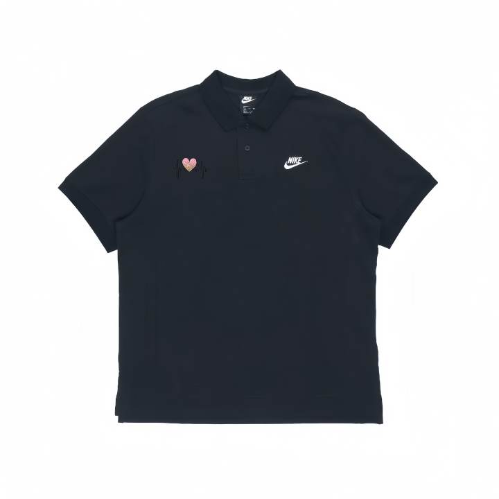 Nike Nike Polo Shirts Unisex Black Lapel Moderate