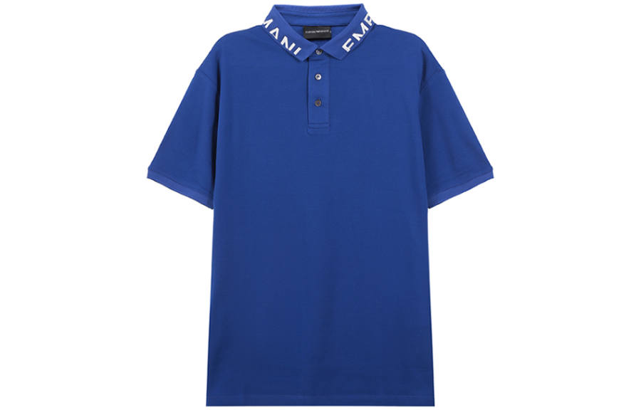 EMPORIO ARMANI SS23 Polo Shirt Men's Royal Blue