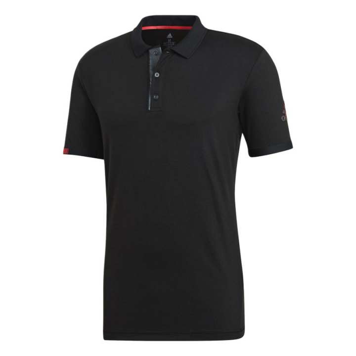 Adidas Adidas Polo Shirts Men's Black Moderate