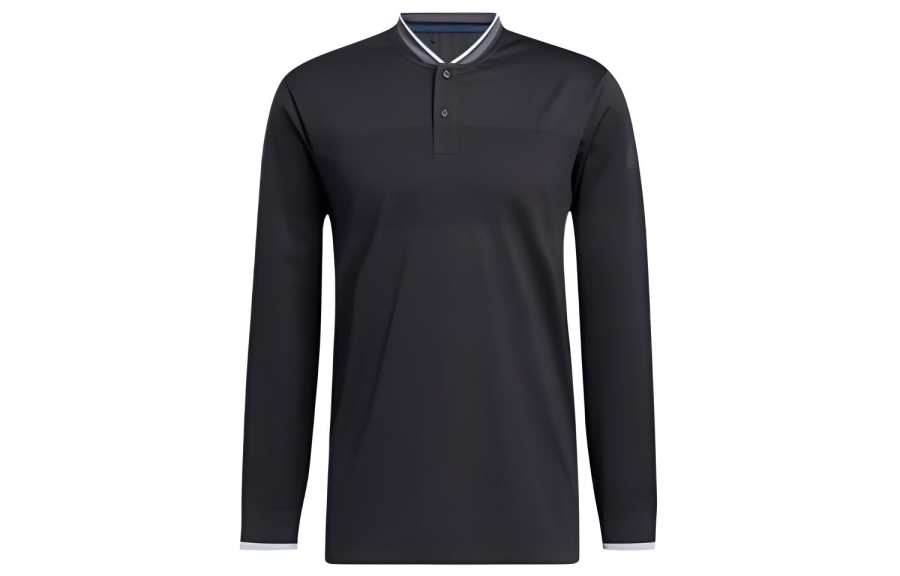 Adidas Adidas Polo Shirts Men's Carbon Black Polo Collar Moderate Straight Fit