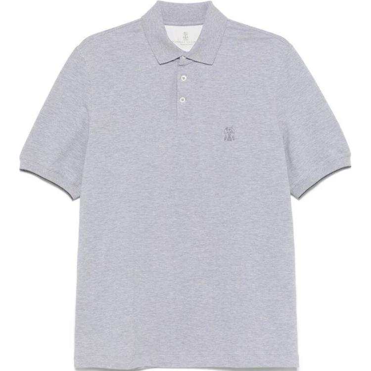 Brunello Cucinelli Polo Shirt Men's Gray