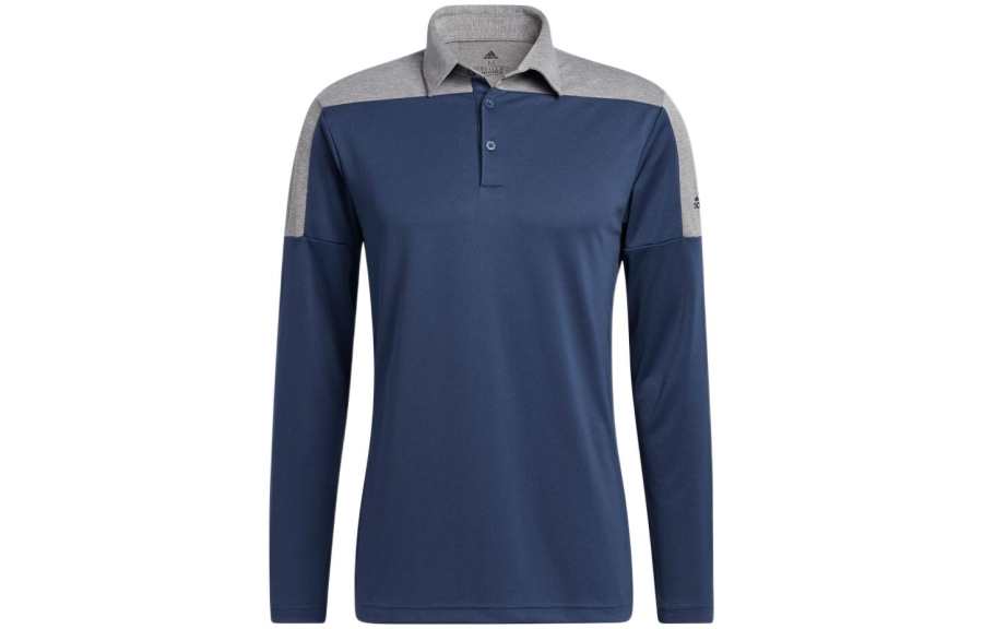 Adidas Adidas Polo Shirts Men's Blue Polo Collar Moderate Straight Fit