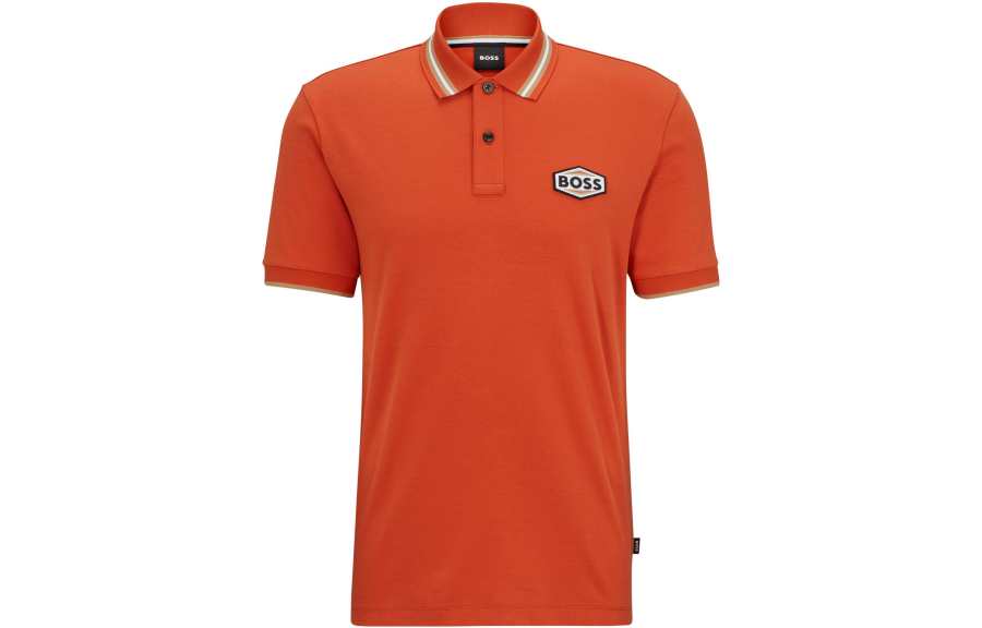 HUGO BOSS Polo Shirt Men's Orange