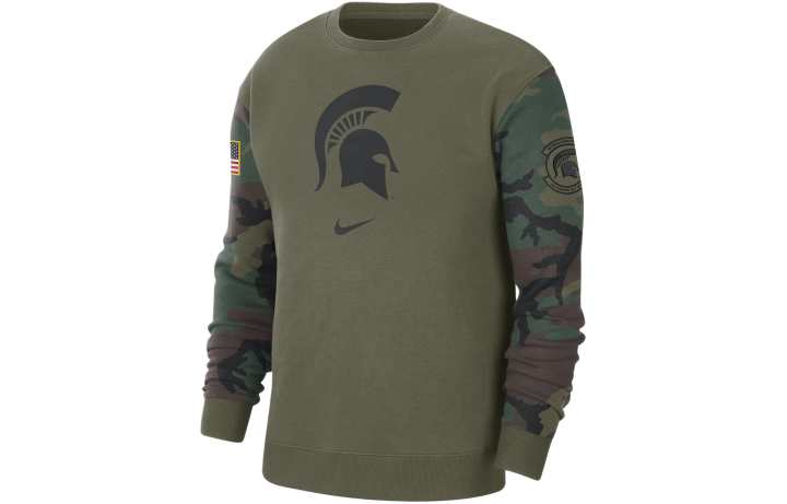 Nike Nike Michigan State Club Fleece Men's Nike College Crew Neck Sweatshirt