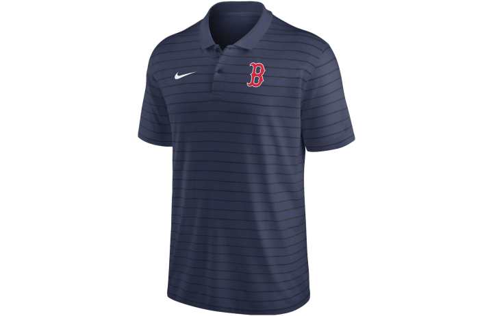 Nike Nike Boston Red Sox Authentic Collection Striped Victory Men's Nike Dri-FIT Mlb Polo