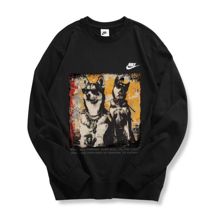 Nike Nike Sweatshirts Unisex Black Crew Neck Moderate Regular