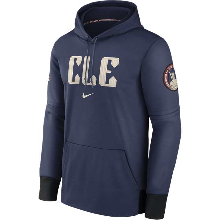 Nike Nike x MLB Pullover Hoodie Sweatshirt Cleveland Guardians Unisex Marine Blue