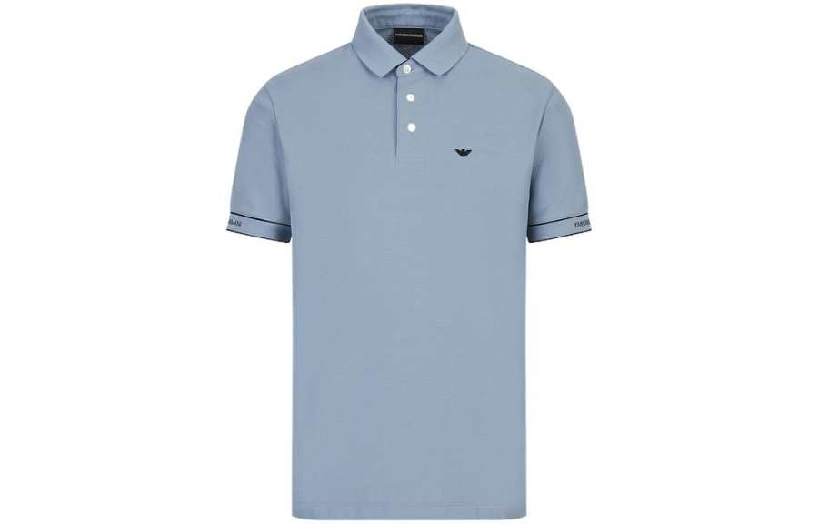 EMPORIO ARMANI Polo Shirt Men's Light Blue