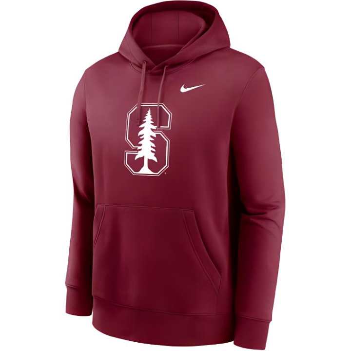 Nike Nike Stanford Cardinal Primetime Evergreen Club Primary Logo Men's Nike College Pullover Hoodie