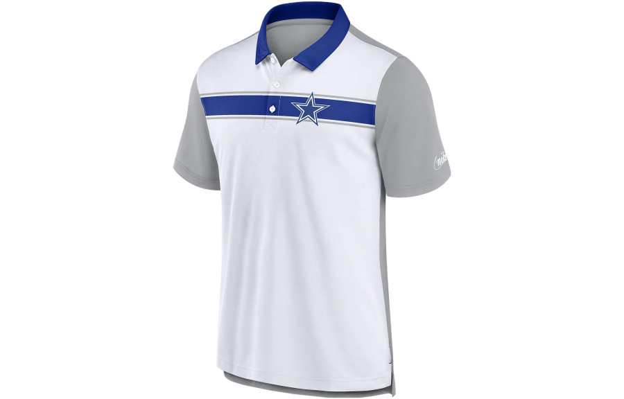 Nike Nike Polo Shirts Men's White Polo Collar Moderate Straight Fit