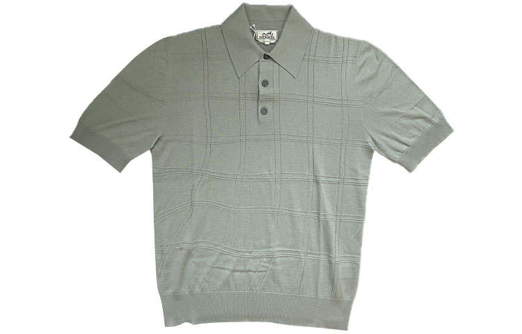 HERMES HERMES SS23 Polo Shirt Men's Gray