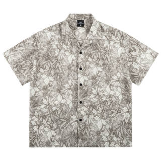 PILOTDRAGON Loose Fit Lapel Short Sleeved Shirt Unisex Light