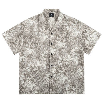 PILOTDRAGON Loose Fit Lapel Short Sleeved Shirt Unisex Light