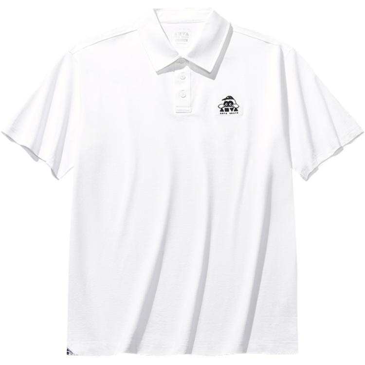 Anta Life Collection Polo Shirt Unisex Snowflake White
