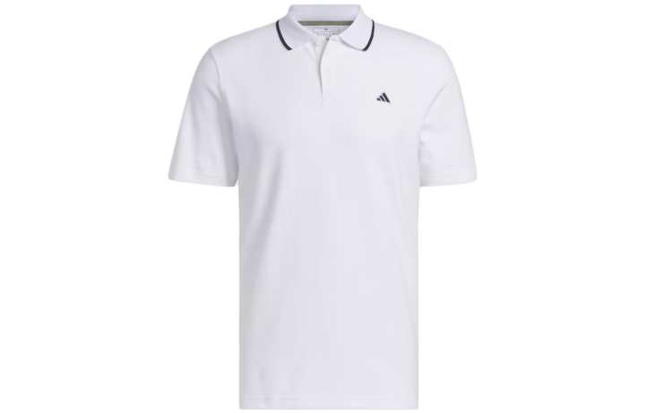 Adidas Adidas Polo Shirts Men's White Polo Collar Moderate Straight Fit