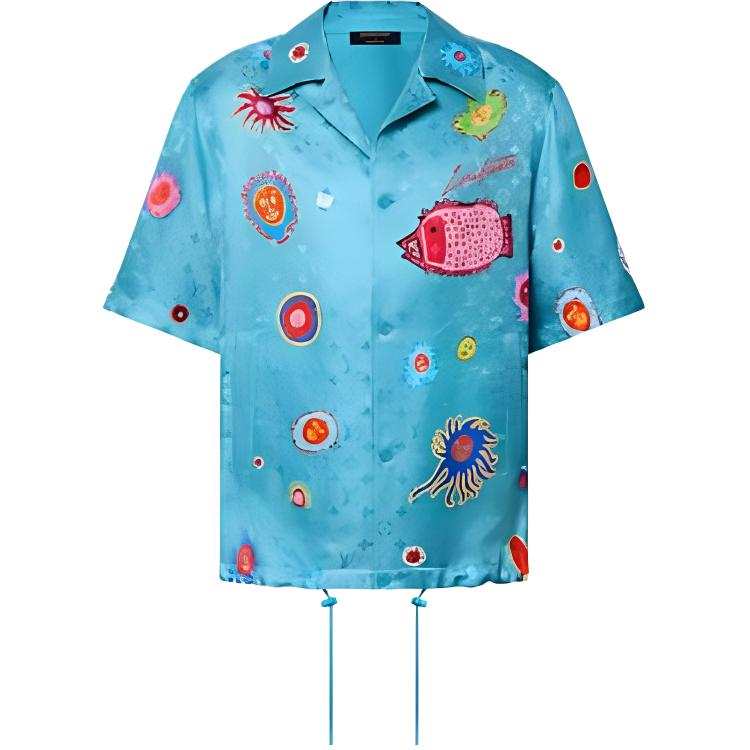 LOUIS VUITTON x Yayoi Kusama Shirt Men's Blue