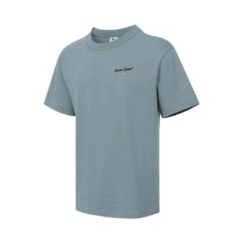 PUMA ESS PREMIUM T Shirt Men's Blue