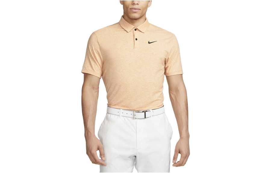 Nike Nike Polo Shirts Men's Brown Polo Collar Moderate Straight Fit