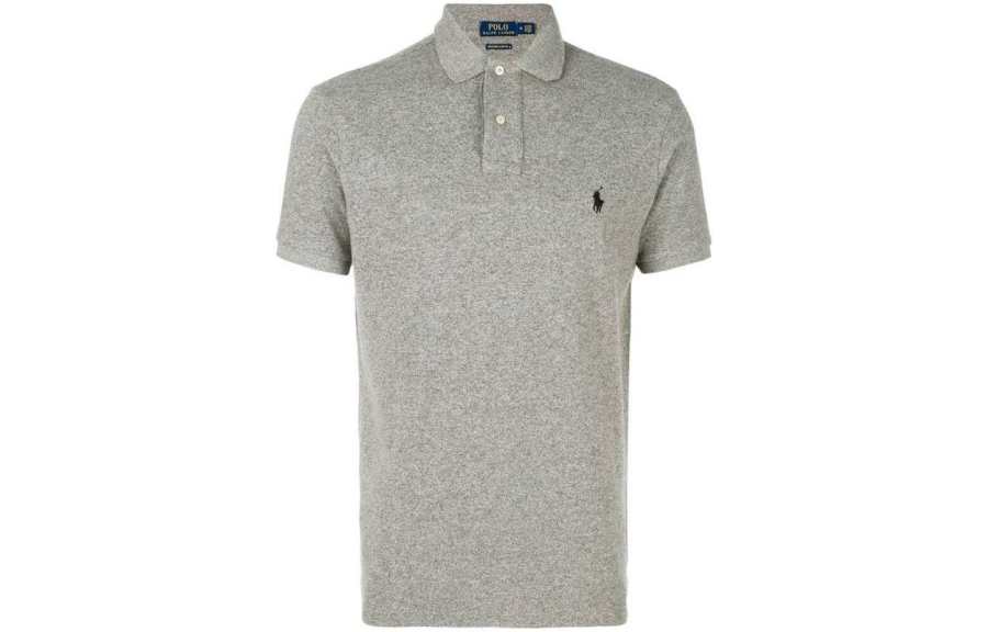 Polo Ralph Lauren SS22 Polo Shirt Custom Slim Fit Men's Gray