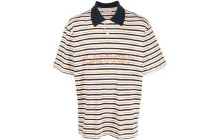 Lanvin Logo Embroidered Striped Polo Shirt