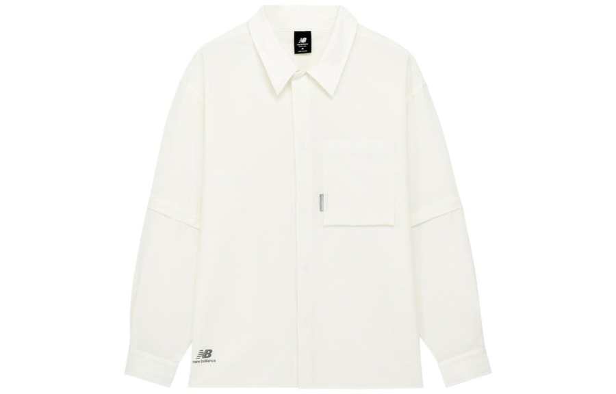 New Balance New Balance Shirts Men's White Pointed Collar Moderate Other