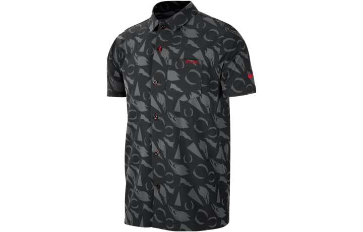 Nike Nike Polo Shirts Men's Black Polo Collar Moderate Straight Fit