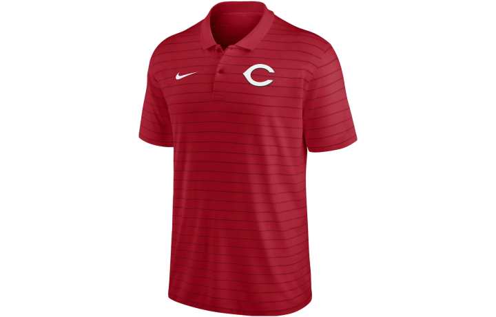 Nike Nike Cincinnati s Authentic Collection Striped Victory Men's Nike Dri-FIT Mlb Polo