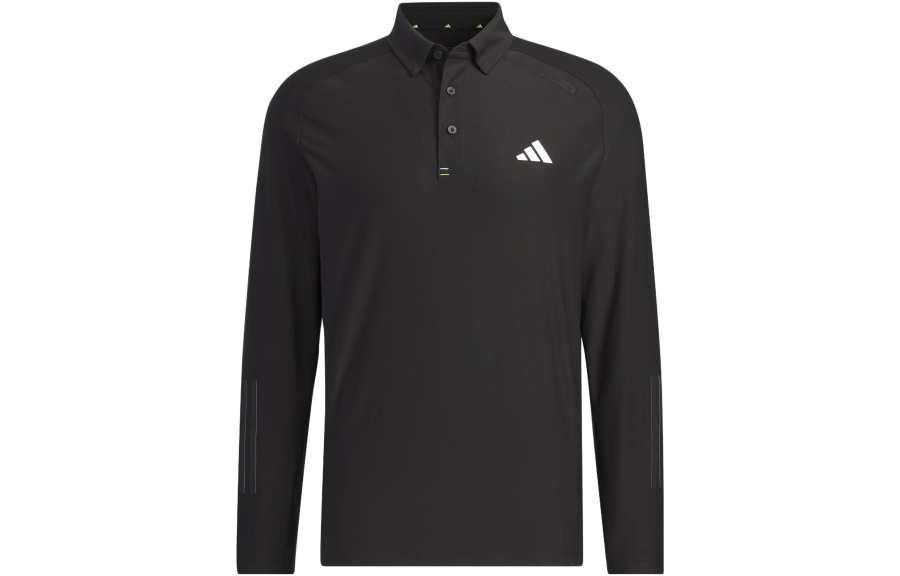 Adidas Adidas Polo Shirts Men's Black Polo Collar Moderate Straight Fit