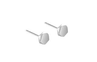 Asia Star 925 Sterling Silver Stud Earrings Unisex