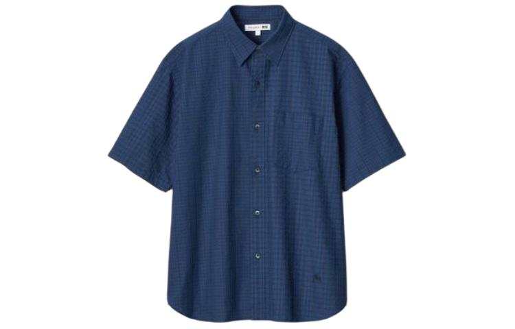 UNIQLO x JWANDERSON Uniqlo Jw Anderson Co Branded Series SS24 Shirt Men's Navy Blue