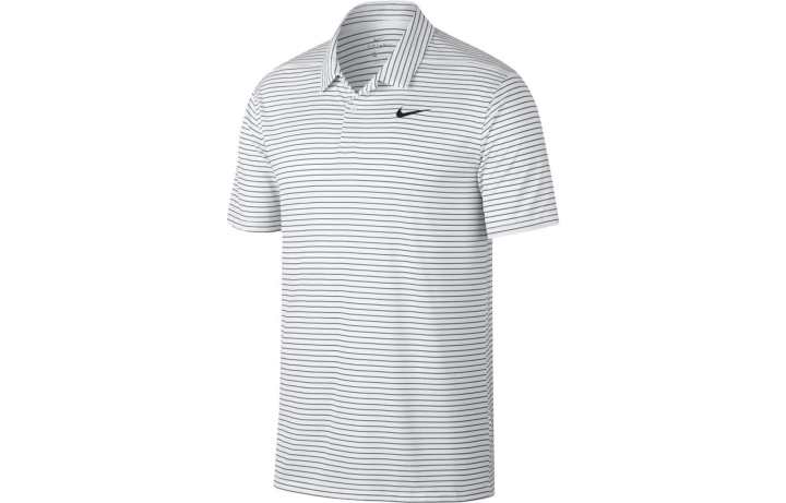 Nike Nike Polo Shirts Men's White V Neck Moderate Straight Fit